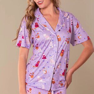 Amanda Blu- Cattitude PJ Top